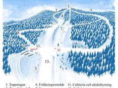 Plan des pistes Björnberget