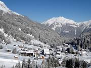 Vue sur le village de Gargellen