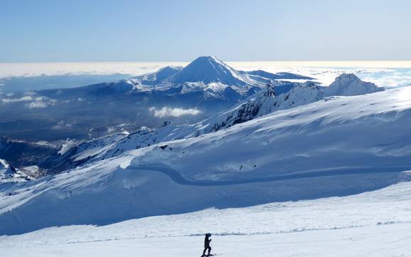 Le plus grand domaine skiable dans la région de Manawatu-Wanganui – domaine skiable Whakapapa – Mt. Ruapehu