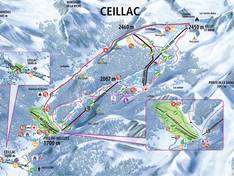 Plan des pistes Ceillac en Queyras