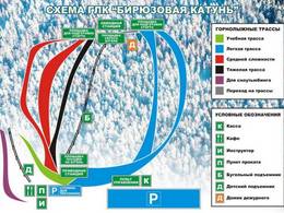Plan des pistes Biryuzovaya Katun