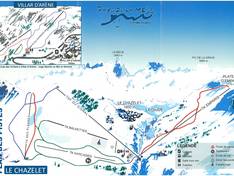 Plan des pistes Le Chazelet