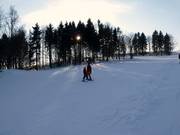 Piste dans la partie supérieure