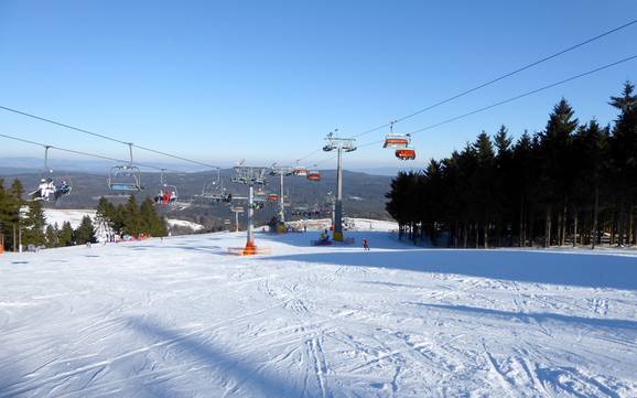 Skier en Pologne sud-occidentale