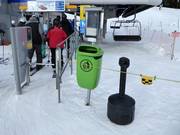 Poubelle au télésiège Gendusas