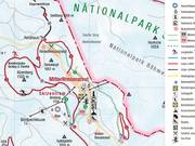 Plan des pistes de ski de fond