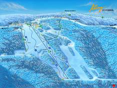 Plan des pistes Rašov (Klíny)