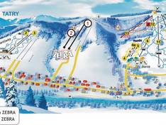 Plan des pistes Zebra – Białka Tatrzańska