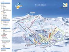 Plan des pistes SuperBesse – Puy de Sancy