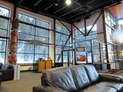 Salon soigné à la station de la vallée de la télécabine