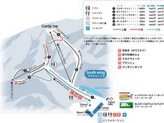 Plan des pistes Ca et là Ski Resort Oze