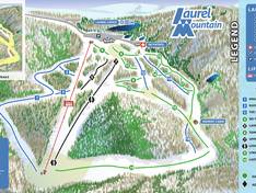 Plan des pistes Laurel Mountain