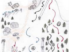 Plan des pistes Mortos Kalns