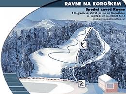 Plan des pistes Poseka – Ravne na Koroškem
