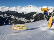 Panneau sur la piste