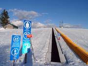 Le tapis roulant est idéal pour les enfants.