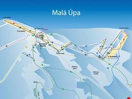 Plan des pistes Malá Úpa