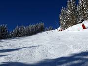 Piste noire au télécabine du village de Gerlos