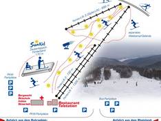Plan des pistes Hunau – Bödefeld