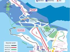 Plan des pistes Asarigawa Onsen