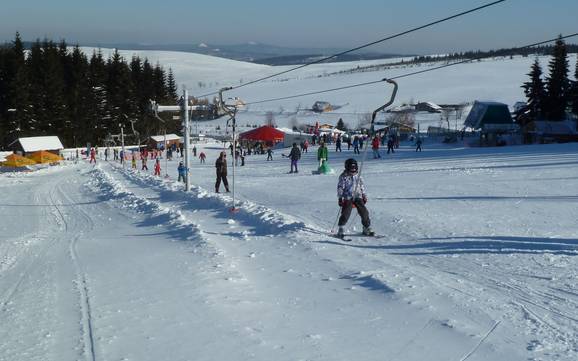 La plus haute gare aval dans la région d'Ústí nad Labem  – domaine skiable U Lišáka