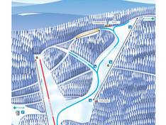 Plan des pistes Pyšná