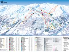 Plan des pistes Myrkdalen