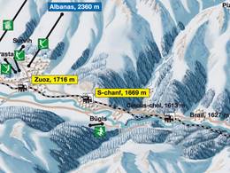 Domaine skiable Bügls – S-chanf