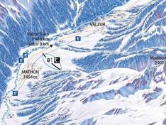 Plan des pistes Mathon