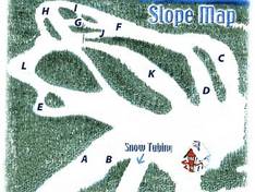 Plan des pistes Hawksnest