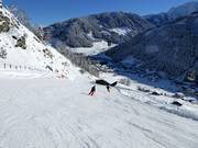 Descente vers la télécabine du village de Gerlos
