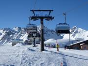 Pardiel-Laufböden - 4 places | Télésiège rapide (débrayable) avec capots de protection