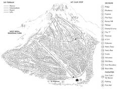 Plan des pistes Mount Cain