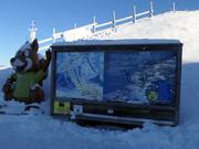 Tableau d'information à la station supérieure