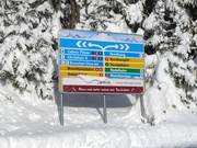 Signalisation des pistes dans le domaine skiable