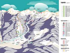 Plan des pistes Vrátna
