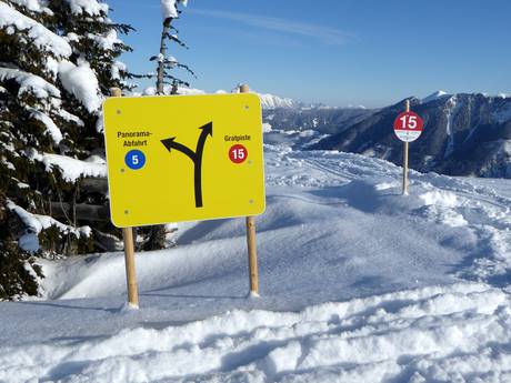 Tauern de Wölz et de Rottenmann: indications de directions sur les domaines skiables – Indications de directions Riesneralm – Donnersbachwald