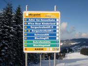 Signalisation dans le domaine skiable