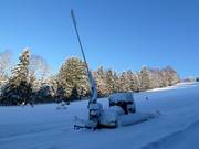 Enneigement par canons à neige sur la piste Reiserhang