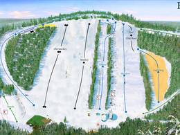 Plan des pistes Batawa Ski Hill