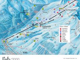 Plan des pistes Vals – Dachberg
