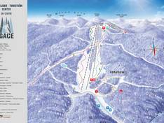 Plan des pistes Gače
