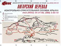 Plan des pistes Angarskyy Pass