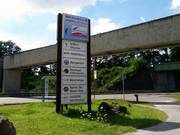 Informations lors de l’arrivée à la halle de ski