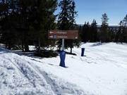 Signalisation des pistes dans le domaine skiable Idre Fjäll