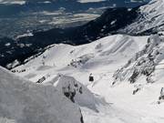 Vue sur le domaine skiable de la Seegrube