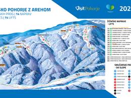 Plan des pistes Mariborsko Pohorje – Maribor