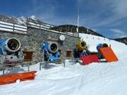 Canons à neige en attente