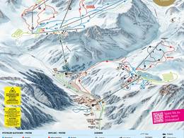 Plan des pistes Pitztaler Gletscher (Glacier de Pitztal)