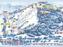 Plan des pistes Grapa Litwinka – Czarna Góra